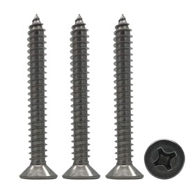 6 x 50mm Screw, Flat Head, Phillips Slot, 304 Stainless Steel Self Tapping Wood Drywall Screws 25Pcs