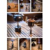 CAMPINGMOON Remote Camping Stove Hose Adapter 2 Outlets Stand Type