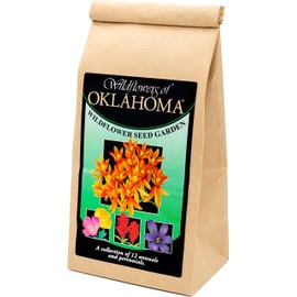 Oklahoma Wildflowers Seed Mix - A Beautiful Collection of Twelve annuals and perennials - Over 40,000 Premium Seeds - Enjoy The Natural Beauty of Oklahoma Flowers in Your own Home Garden