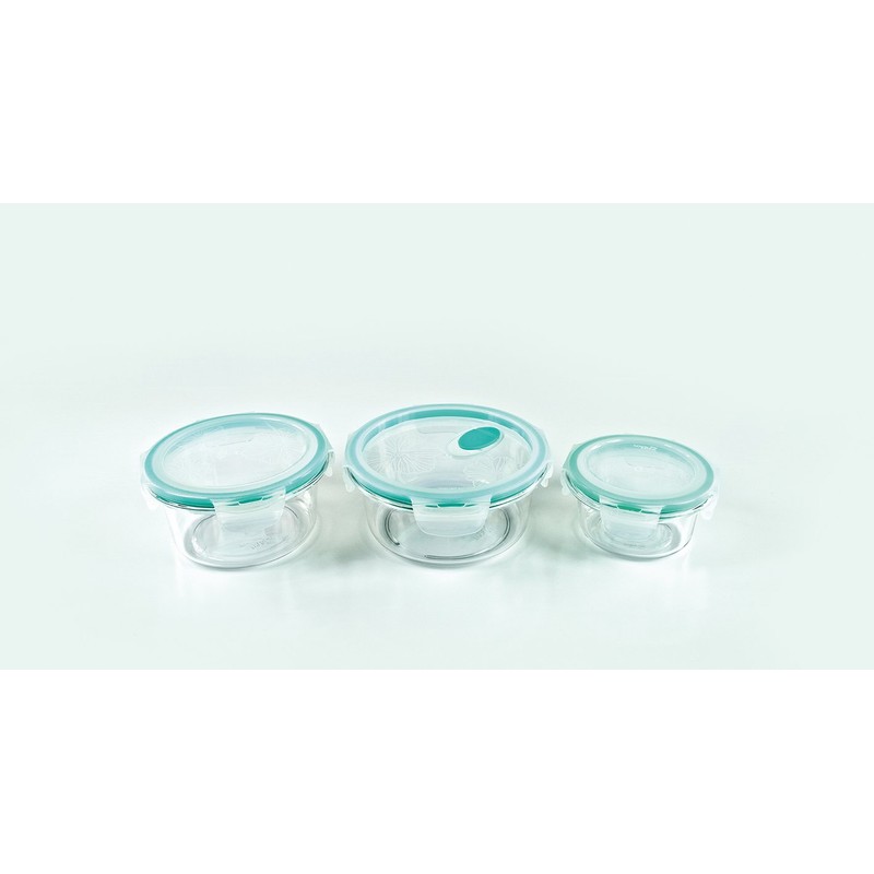 LOCK&LOCK(ロック&ロック) テーブルトップコンテナーラウンド 蒸気穴付 LBF691 ALL2801 クリア