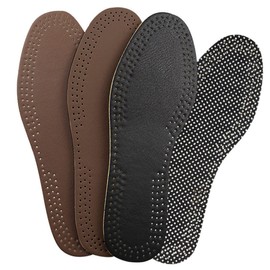 Gatuida Men's Shoe Insoles 2 Pairs Absorbent Non-slip Breathable Arch Support Comfortable Fit