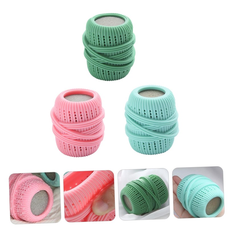 Outanaya 3Pcs Random Laundry Balls Set Tpe Sponge Tangle Washing