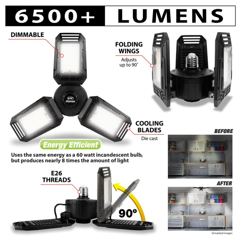 Performance Tool W2284 - Energy Efficient 6500+ Lumen LED Ceiling