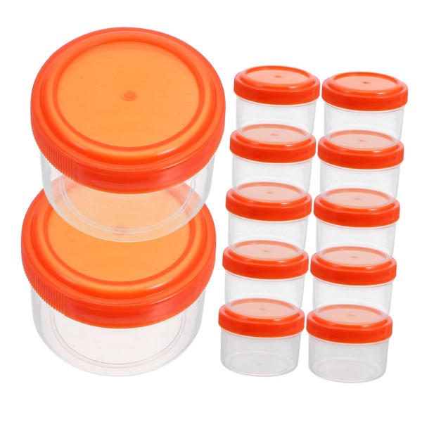 PRETYZOOM Pack of 12 Portable Sauce Box Storage Cups for