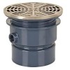 Sioux Chief 842-2PNR Adjustable Floor Drain 2 PVC Hub Connection