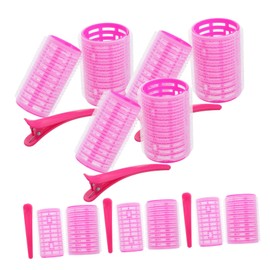 Healeved 18pcs Hair Curler Set Jumbo Small Rollers Curlers Plastic Clips for Women Bangs Hairstyle