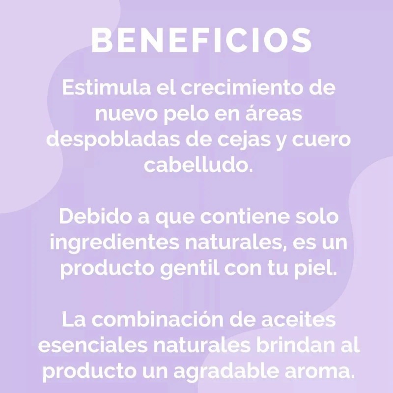 Estimulante Para Cabello Ceja Pestaña Bloom Organics 4 Pzas
