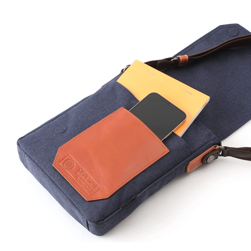 Mustache BMX-0510 One-Shoulder Shoulder Bag, Flap Shoulder, Khaki