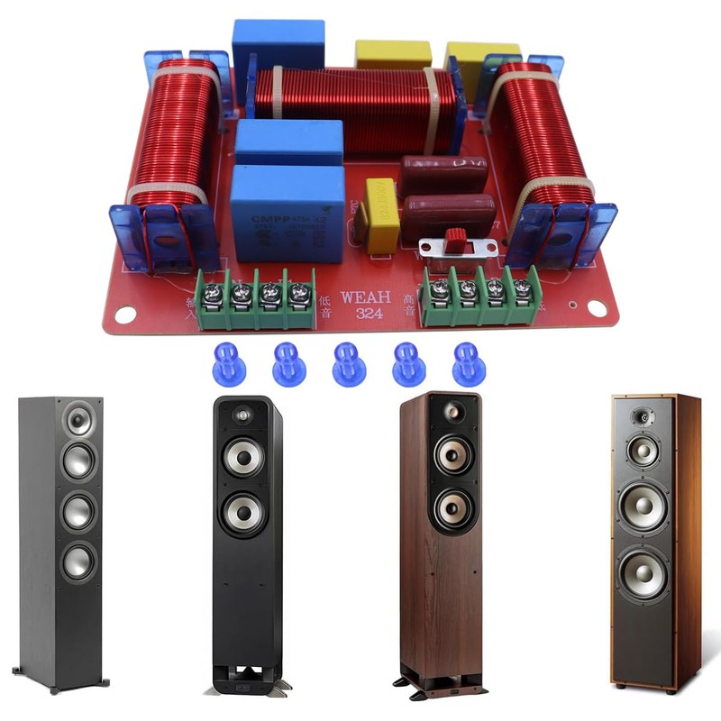 Durlo 3 Way HiFi Speaker Crossover 400W Adjustable 4-8 Ohm