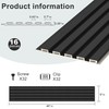 MODCART 16 Pack Slat Wall Panels, WPC Soundproof 3D Wall