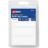 Avery Multi-Use Permanent Labels, 1" x 2.75", White, Non-Printable, 128