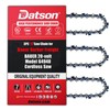 3PC Replacement 10" Saw chain for BAUER 64940 20V Cordless