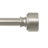 HEI! DEAR Brushed Nickel Curtain Rods for Windows 72 to