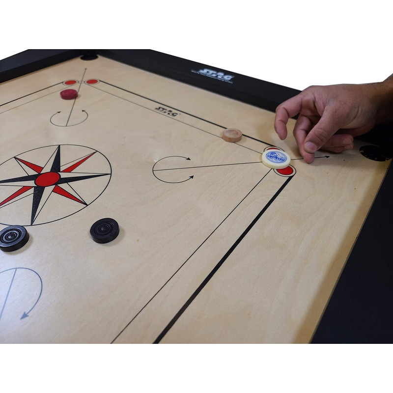 STAG Hobby Carrom Board Game with Coins and Striker