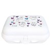 Tupperware To Go Twin White Love Kiss Lunch Box Sandwich