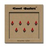 Comet Busters Tear Drop Beautiful Black and Red Bindi (BIN821)