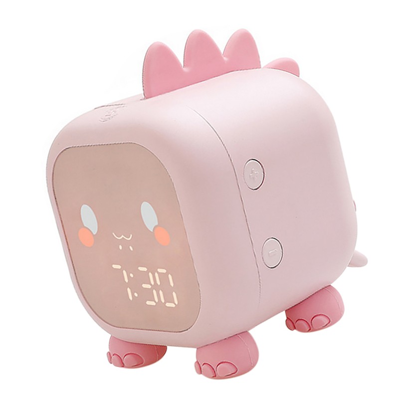 Kids Digital Alarm Clock Night Lights Sleep Trainier 2 Alarms
