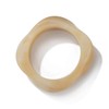 Joiigaem Punk Chunky Acrylic Resin Cuff Irregular Bangle Bracelet (Beige)