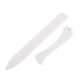 2 Pcs Bone Folder Paper Creaser Set Scoring Folding Creasing Crafting Scrapbooking Tool Crafts for Handmade Bookbinding Card Making and Office Supplies DIY 21 * 2.5cm /12 * 2.5cm