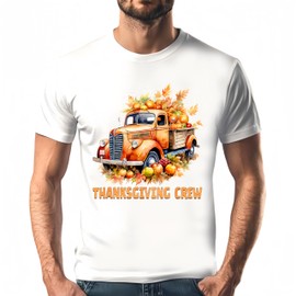 3 Sheets Thanksgiving Turkey Iron on Patches Autumn Pumpkin Truck Maple Leaf Design Iron on Transfer Stickers for Autumn Theme Thanksgiving T-Shirt Hoodies Pillow Clothing Fabric DIY Craft Decor