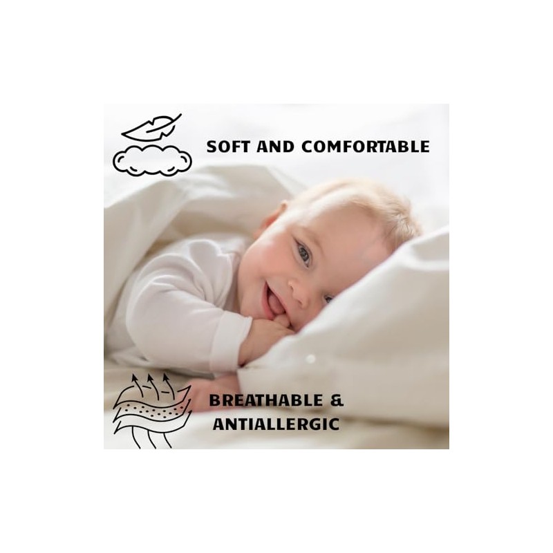 Reversible 2pcs Baby Bedding Set Duvet Cover + Pillowcase 120x90cm