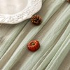 Keketoarrange Sage Green Spring Easter Cheesecloth Table Runner 120 Inch