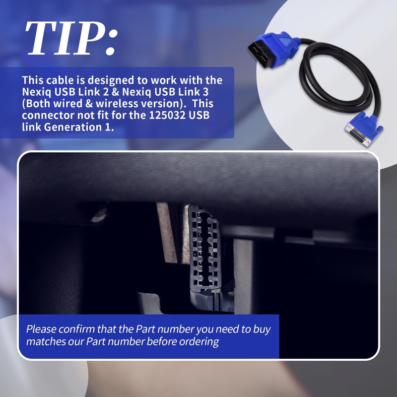 XYgdhqpt OBD2 Cable(16 Pin Adapter) Fits for The USB Link