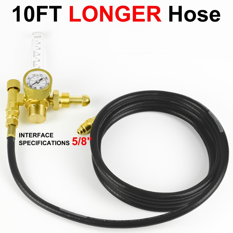 Zistel CO2 Argon Regulator Argon Flow Meter Gas Regulator Gauge