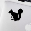 Decal Stickers of Squirrel Silhouette Animal (Black) (Set of 2)