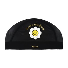 XBLUE XBL-6201-10 Nice Daisy Boucle Embroidered Mesh Swim Cap / 엑스블루 XBL-6201-10 나이스데이지 부클 자수 메쉬 수모