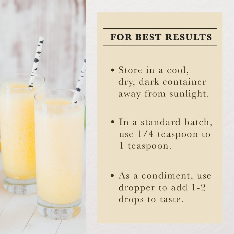 Cook's Pure Lemon Extract, Premium Quality, Cold Pressed Lemon, Sugar