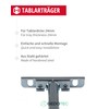 Gedotec Adjustable Shelf Bracket, Pack of 4 Shelf Brackets, Invisible