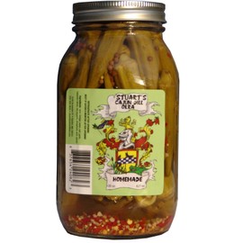 Stuart's Cajun Pickled Okra - 2 Quart Jars