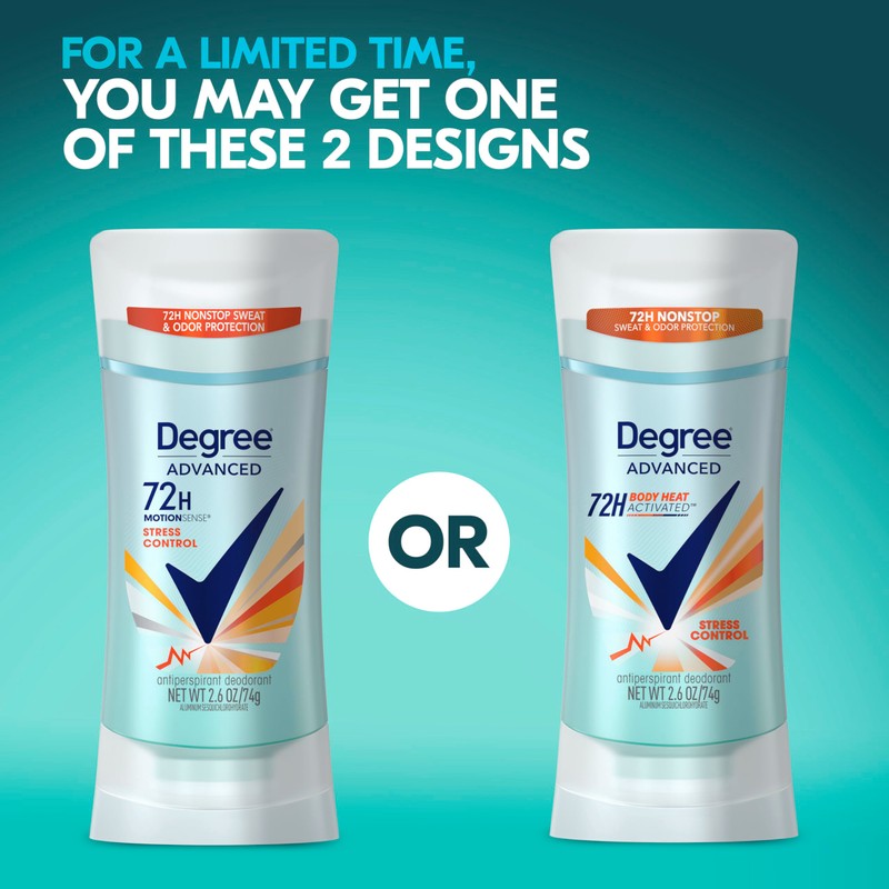 Degree Antiperspirant Deodorant Stress Control 72-Hour Sweat & Odor Protection