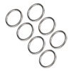 7 Pcs 304 Stainless Steel Metal O Ring Waterproof Rustproof