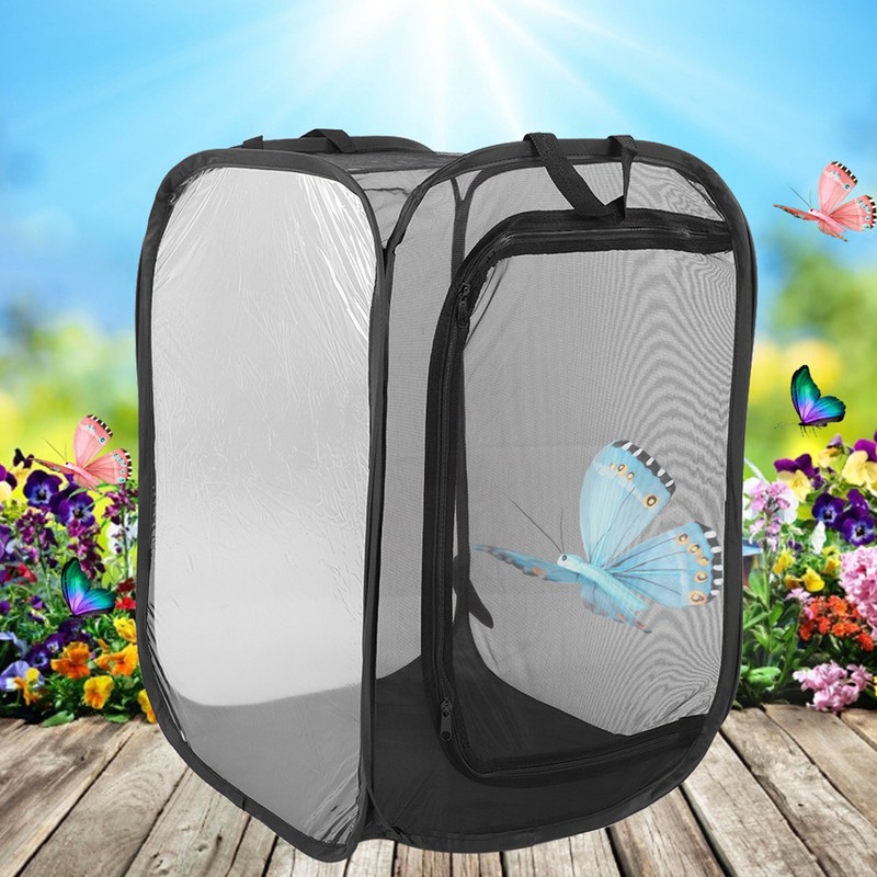 Foldable Stick Insect Cage Housing Enclosure Breeding Cages Net Cloth