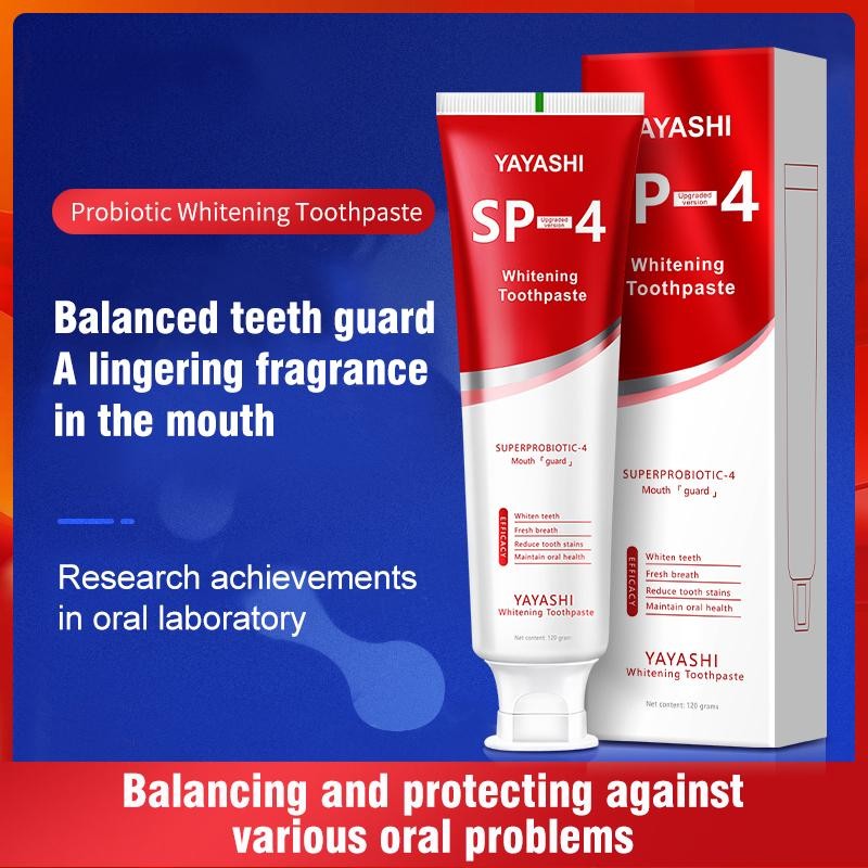 YAYASHI SP-4 Teeth Whitening Toothpaste Pack,Helps Remove Tea, Coffee, and
