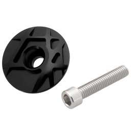 LT Easiyl Aluminum Ahead Cap Bicycle Headset Top Cap Suitable for 28.6 Front Fork Mountain Bikes Road Bikes(Black)