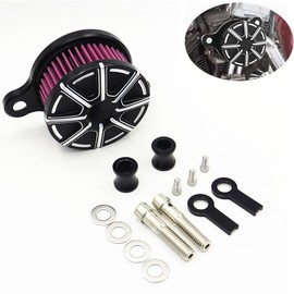 CBCTOC Motorcycle Air Intake Filter Kit For Harley Sportster XL883 XL1200 Iron 883 48 72 1991-2021（Black）