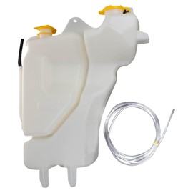 TRQ Coolant Reservoir Assembly Non Pressurized With Cap With Level Sensor Compatible 2008 Dodge Ram 1500 V6 3.7L V8 4.7L V8 5.7L 2009 Ram 1500 V6 3.7L 5.7L 08-09 2500