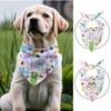 2 Pack Easter Dog Bandanas, Happy Easter Bunny and Egg
