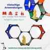 HexaFlex Modular Plexiglass Hexagon Shelving System, Expandable & Customisable, Wall