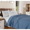 LANE LINEN Soft Cotton Blanket Queen Size 90"x90" – Lightweight