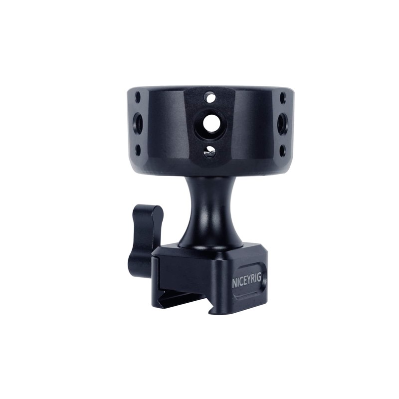 NICEYRIG Camera Handle Grip Wheel Chute Clamp Handgrip with 3/8"-16