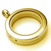 BG247 Stainless Steel 30mm Glass Floating Memory Living Locket Circle