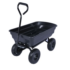 Yesker Garden Carts - 600lbs Dump Wagon with All Terrain Inflatable Wheels for Yard Lawn Farms Gardening - Heavy Duty Utility Outdoor Hauling Wheelbarrow