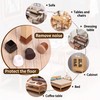 FLOOR GUARD 16PCS Clear Silicone Chair Leg Protectors with Felt