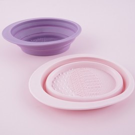 Easy Makeup Brush and Puff Cleaning Pad Cleaning Device 3ea