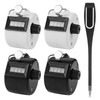 Pack of 4 Hand Counters, 4-Digit Counter and Black Scoring