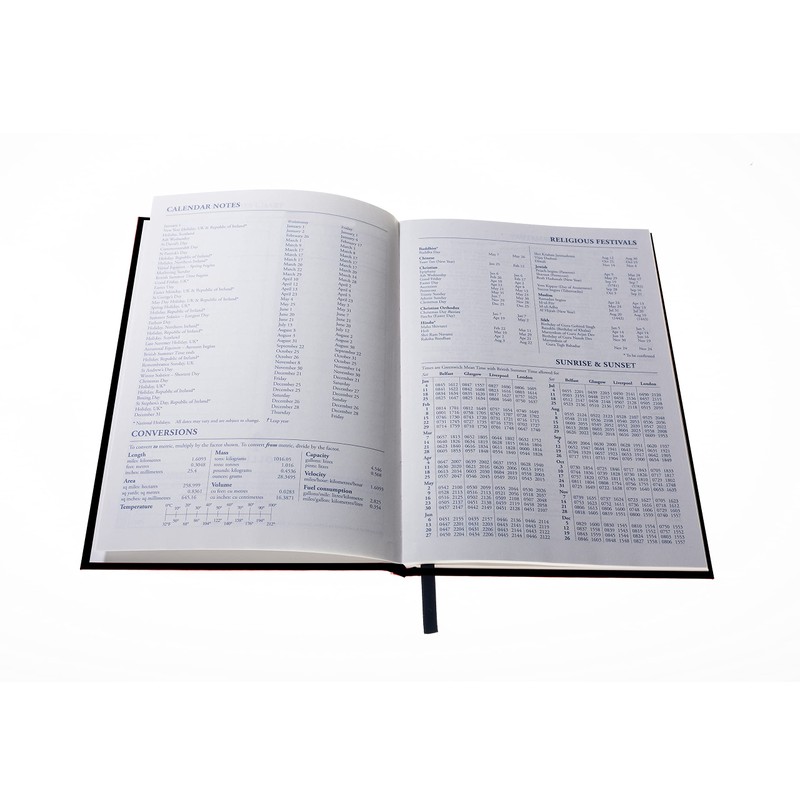 Collins Standard Desk 2025 Diary for Professionals - Quarto Week